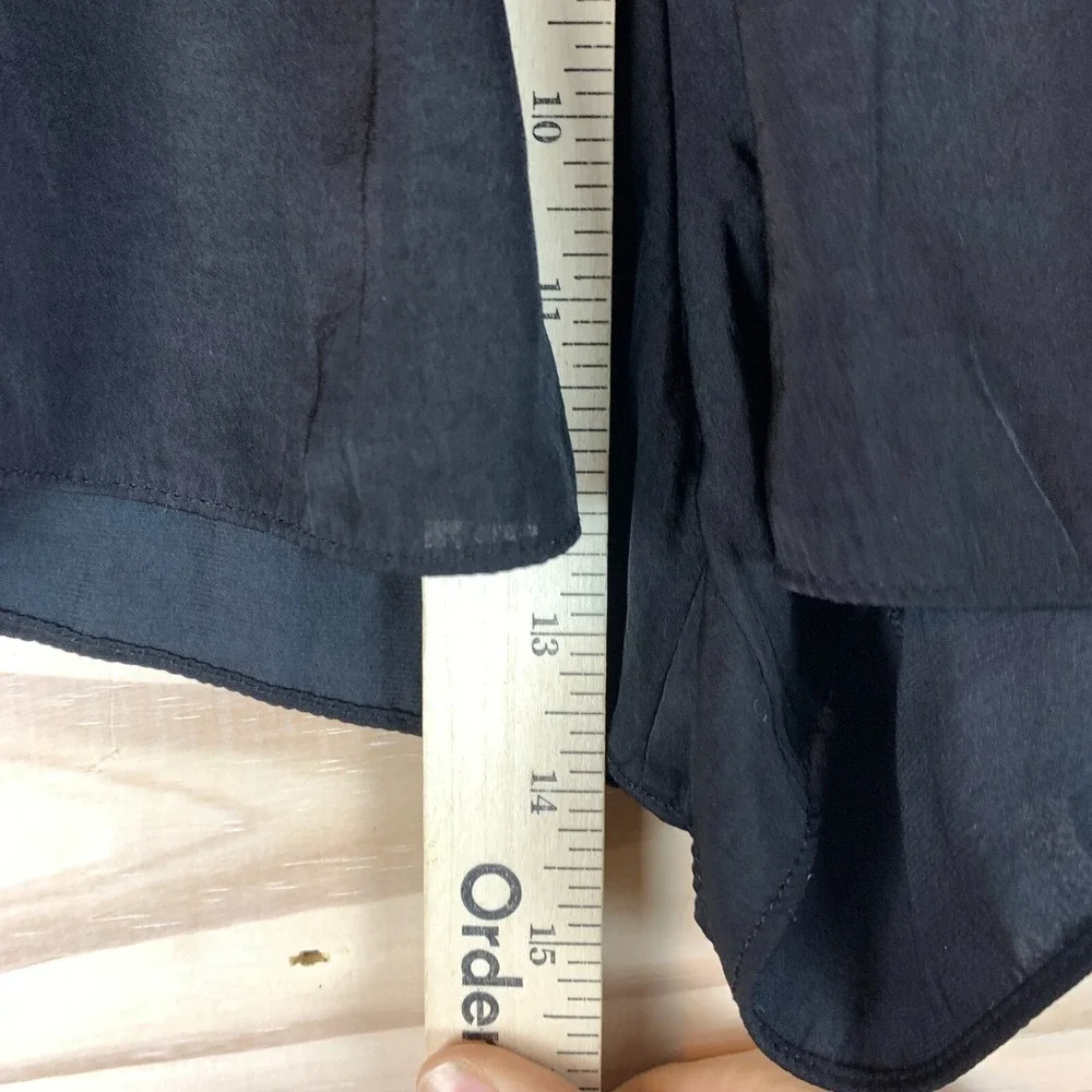 Intimately Free People Shorts‎ Small Black Satin Silky Polyester Pajama Stretch